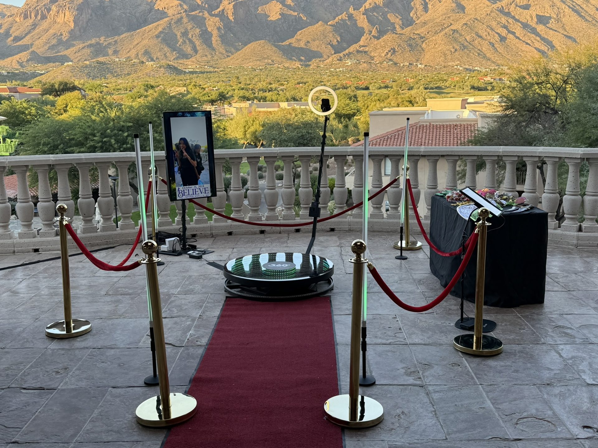 360 booth activation at luxury resort